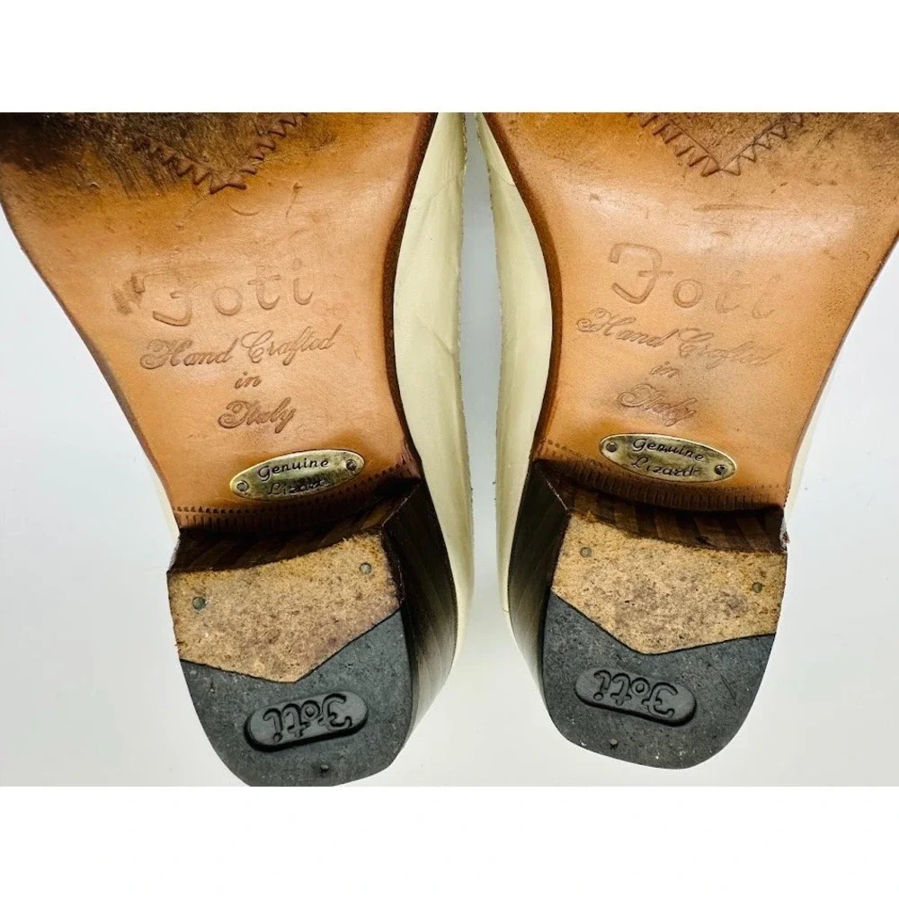 FOTI Handmade Italy Loafers Mens 7D Luxury Exotic Leather Slip On Rare
